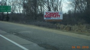 Tommy Bartlett Billboard